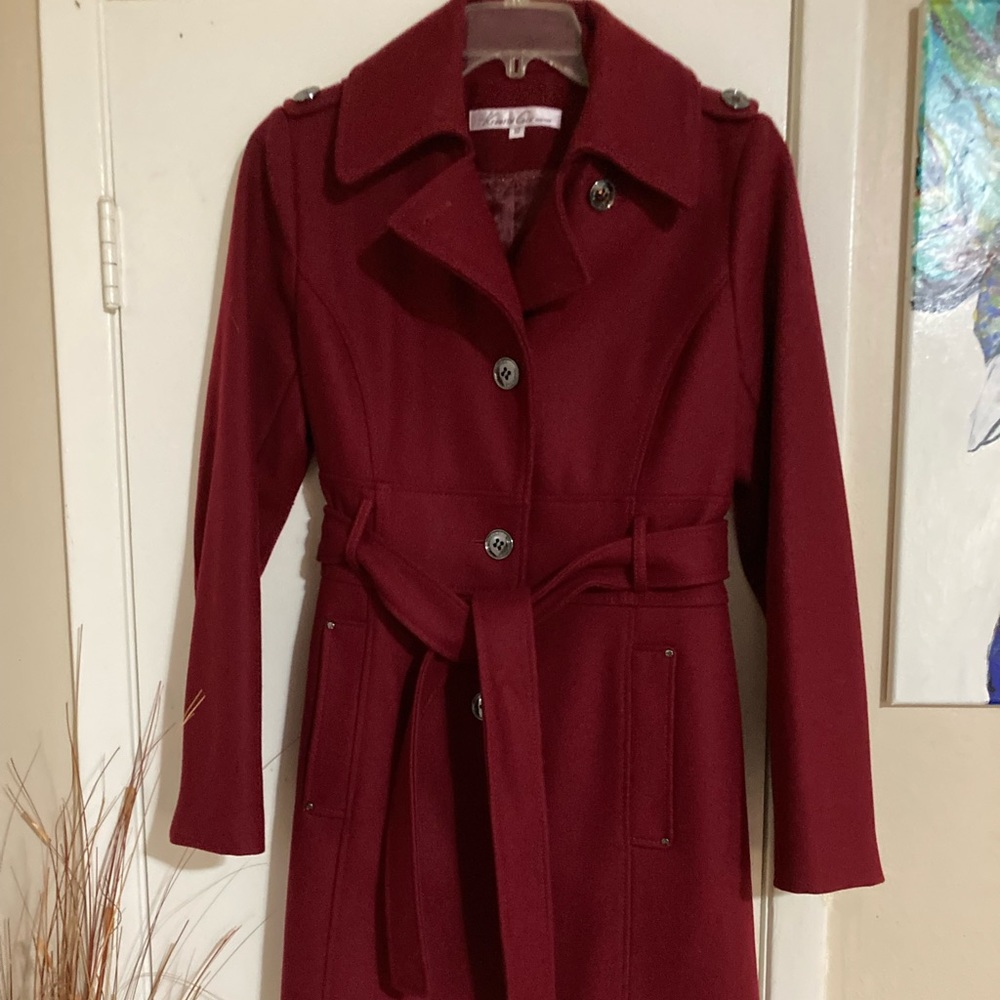 Red wool women’s Kenneth Cole jacket